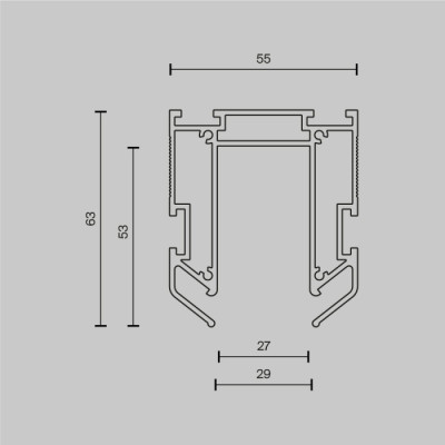 Профиль Accessories for tracks Exility TRA034MP-212S(N)