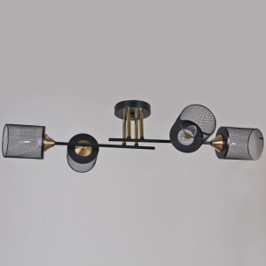 Подвесная люстра  38460-0.3-04 BK+COPPER