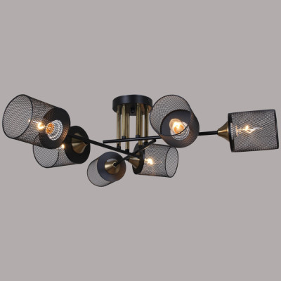 Подвесная люстра  38460-0.3-06 BK+COPPER